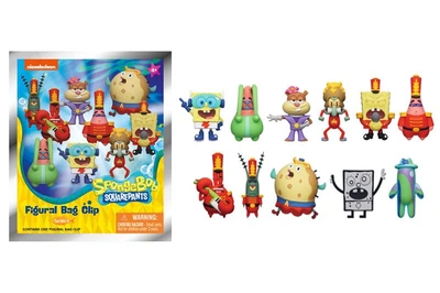 Игровая фигурка сюрприз на клипсе Губка боб SpongeBob SquarePants Figural Bag Clip Monogram 63195 в ассортименте