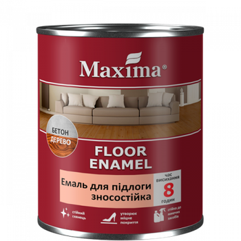Эмаль алкидная износостойкая ПФ-266 ТМ Maxima красно-коричневая 2,3кг