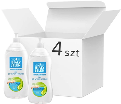 Гель для миття посуду Biały Jelen гіпоалергенний 4х1000 мл (5900133006533/4)