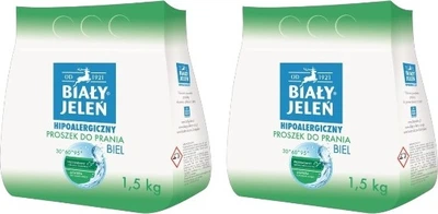 Пральний порошок Biały Jeleń Гіпоалергенний Biel 2 x 1.5 кг (5900133005932/2)
