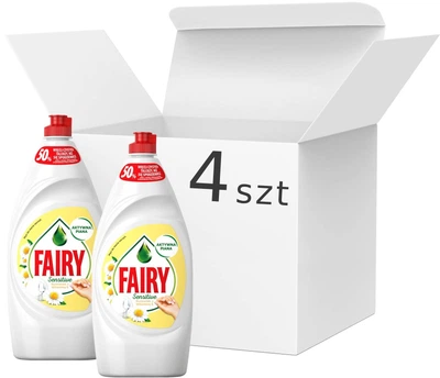 Засіб для миття посуду Fairy Sensitive Ромашка 4х900 мл (8001090118530/4)