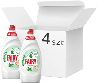 Засіб для миття посуду Fairy Sensitive Чайне дерево 4х900 мл (4015400958130/4)