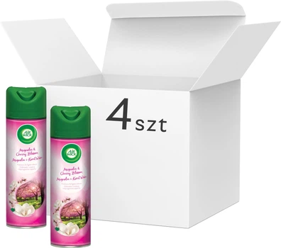 Аерозольний освіжувач повітря Air Wick Магнолія і квітуча вишня 4х300 мл (5908252002603/4)