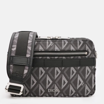 Сумка-Мессенджер Dior CD Diamond Monogram Safari Графитовый