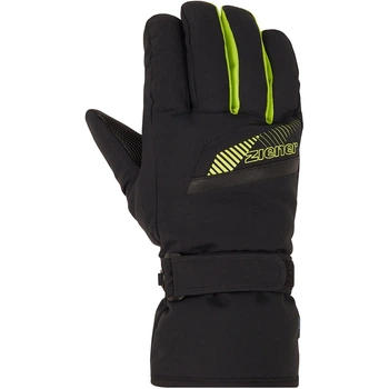Чоловічі лижні (сноубордичні) перчатки Ziener Gordanus black-lime 10.5 (111002-12490)
