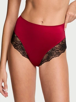 Трусики бразилиана женские Victoria's Secret 91359494 S Бордовый (1159855057)