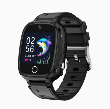 Дитячий годинник з SIM картою "SHARK" 4G (звінки+геолокація+SOS), Black