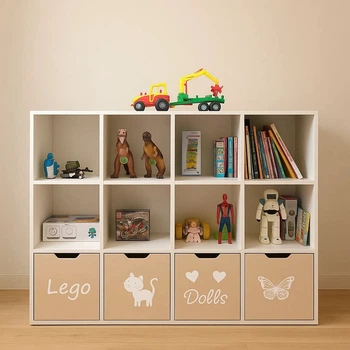 Стеллаж для игрушек и книг на 12 ячеек Gap ST12 Cream-White