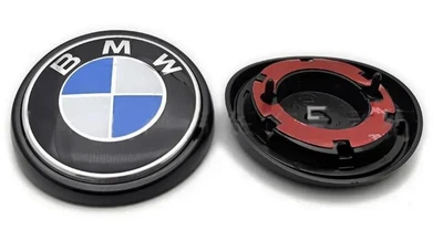 Емблема для багажника BMW X5 F15, X6 F16 2013-2018 синьо-біла задня чорний подіум