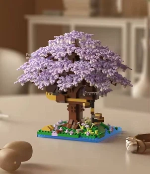 Конструктор Cherry Blossoms M3078 "Вишневое дерево Бонсай" на 1097 деталей, фиолетовое