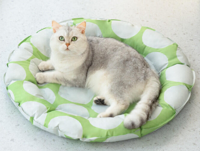 Охолоджуючий килимок для собак GEL Pet Cooling Mat Round Green, 60х60 см