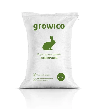 Комбікорм для Кролів Growico Відгодівля 25 кг
