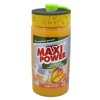 Засіб для миття посуду Maxi Power 1л Манго