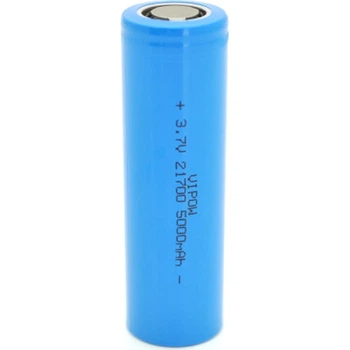 Аккумулятор 21700 5000mAh, 3.7V, Blue, FlatTop Vipow (ICR21700-5000mAhFT / 31080)