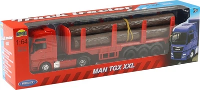 Вантажівка Welly Man TGX Xxl з вантажем деревини 68013 (4891761580346)
