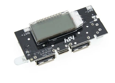 Модуль повербанка USB 5V 2.4A Micro USB 18650*4