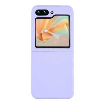 Противоударный Чехол Folding Silicone для Samsung Galaxy Flip 5 (F731) Elegant Purple
