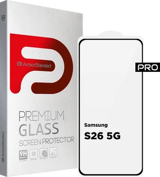 Защитное стекло ArmorStandart Pro для смартфона Samsung Galaxy S26 5G Black (ARM88715)