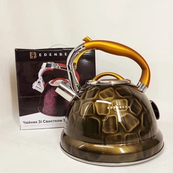 Чайник со свистком Edenberg EB-1910 с турбо индукционным дном 3л Yellow