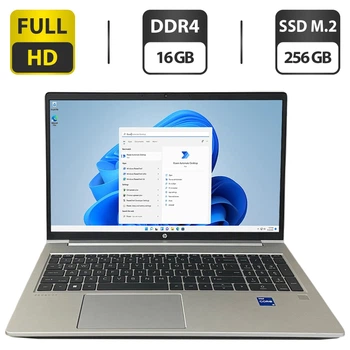 Ультрабук HP ProBook 450 G10 / 15.6" (1920x1080) IPS / Intel Core i5-1335U (10 (12) ядер по 3.4 - 4.6 GHz) / 16 GB DDR4 / 256 GB SSD M.2 / Intel Iris Xe Graphics / Fingerprint / WebCam б/у