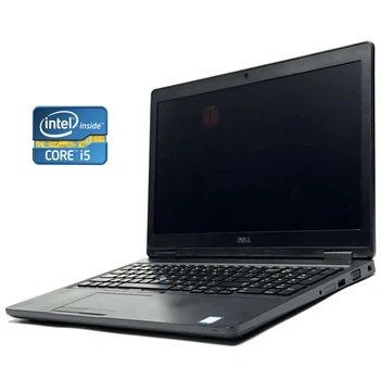 Ноутбук Dell Latitude 5580 / 15.6" (1366x768) TN / Intel Core i5-7200U (2 (4) ядра по 2.5 - 3.1 GHz) / 8 GB DDR4 / 256 GB SSD / Intel HD Graphics 620 / WebCam / Win 10 Pro б/у