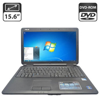 Ноутбук Asus P50IJ / 15.6" (1366x768) TN / Intel Pentium T4500 (2 ядра по 2.3 GHz) / 4 GB DDR3 / 250 GB HDD / Intel HD Graphics 620 / WebCam / DVD-ROM / АКБ не держит б/у