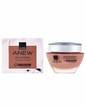 Оновлювальний крем для обличчя та шиї «Енергія Протінолу» 50 мл Avon Anew Skin Renewal Power Cream, 10x Protinol + Niacinamide