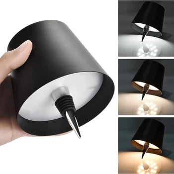 Лампа-пробка с RGB подсветкой диммером и аккумулятором MLT Bottle RGB сенсорное управление Black