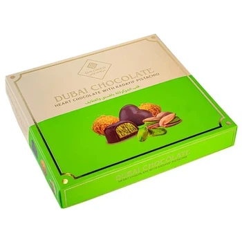 Дубайские конфеты Lux Choco «Сердце с фисташковым кремом» 205 г