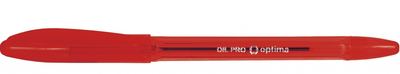 Ручка масляна OPTIMA 15616-03 Oil Pro 0,5 червона (12) /O15616-03/