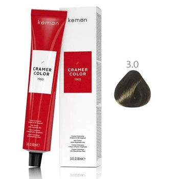 Микропигментная краска Kemon Cramer Color 3.0 Натуральный темный каштан с кокосовым маслом для стойкого окрашивания волос, 100 мл