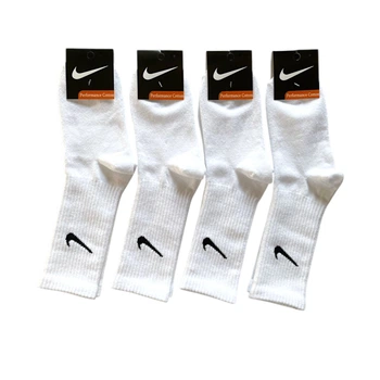 Набір жіночих шкарпеток Nike теніска з резинкою 4 пари 36-41 White-Black