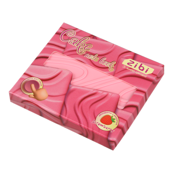 Блокнот ZiBi KIDS Line 90х90мм 80арк. CAKE 12470-10 ароматизувань, обкладинка Soft touch (нелінований) /ZB.12470-10/