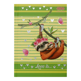 Блокнот ZiBi KIDS Line А6 тб. упав. 64арк. LOVE IS 12719-15 салатовий /ZB.12719-15/