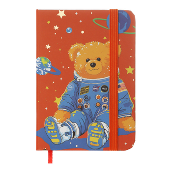 Блокнот ZiBi KIDS Line А7 тб. упав. 80арк. BEAR 117103 помаранчевий, на гумці, крем.папір (клітинка) (24) /ZB.117103/