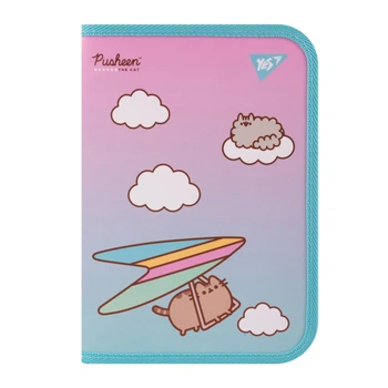 Папка для зошитів YES 492204 Pusheen.Stormy В5, на блискавці пластикова /492204/