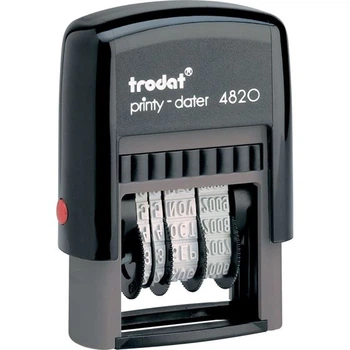 Датер 4мм пласт.4820 TRODAT(місяць-цифрами) /4820/