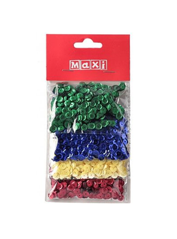Паєтки декоративні MAXI BJ21-05038-E 4 кольора, 40г /BJ21-05038-E/