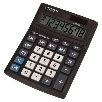 Калькулятор CITIZEN бухг. CMB-801BK чорний, 8розр. (137*102мм) /CMB-801BK/