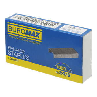 Скоба №24/6, BUROMAX JOBMAX 4402 (1000шт.) (10/500) /BM.4402/