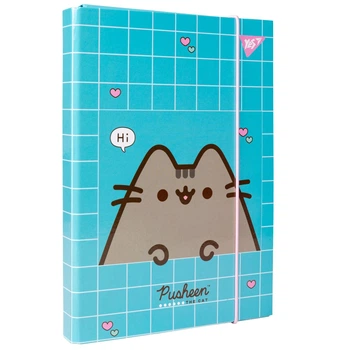 Папка для зошитів YES 500239 Pusheen В5, ламінований картон на резинці /500239/