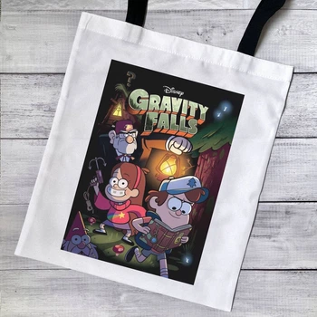 Эко сумка, шопер с принтом Gravity falls Гравити фолз 39х34 см (ГФ01488)