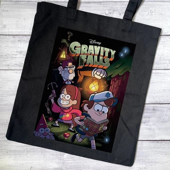 Эко сумка, шопер с принтом Gravity falls Гравити фолз 40х37 см (ГФ000299)