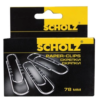 Скріпки 78мм SOZ 4704 50шт. рельєфні (10) /4704/