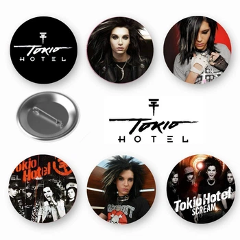 Набор закатный значков Tokio Hotel Токио Хотел 6 шт (ЗН00346)