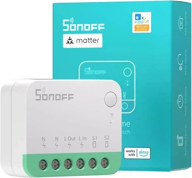 Умное Wi-Fi реле Sonoff MINIR4M Mini Extreme Matter 10A