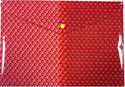 Папка на кнопці А4 OPTIMA 35250 Strawberry, непрозора з друком (12) /O35250/