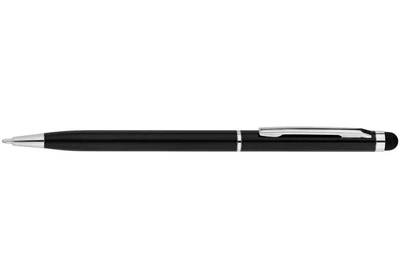 Ручка кулькова авт. ECONOMIX 10308-01 Stylus 0,7мм синя, метал. корпус чорний (50) /E10308-01/