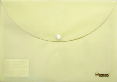 Папка на кнопці А4 NORMA 5102-03 Pastel жовта (12) /5102-03/