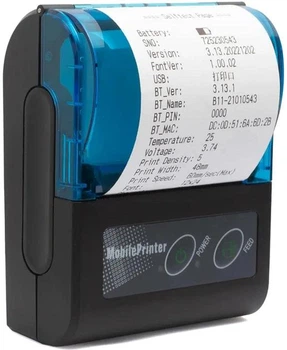 "Компактный термопринтер Mobile Printer: беспроводной USB-принтер для чеков 58 мм, совместим с Android, Windows"